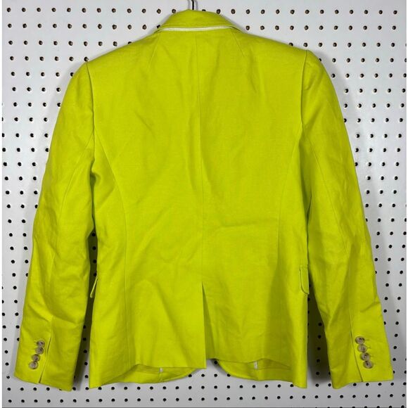 J.Crew Schoolboy florescent 100% Linen blazer jacket size 2 - Picture 2 of 8